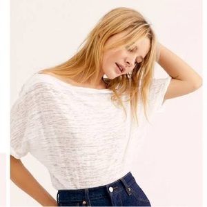 NWT Free People Astrid Burn Out Tee Size Small